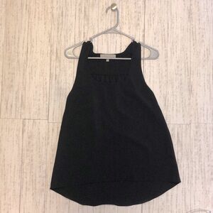 Current Affair Black Racerback Tank -XSmall